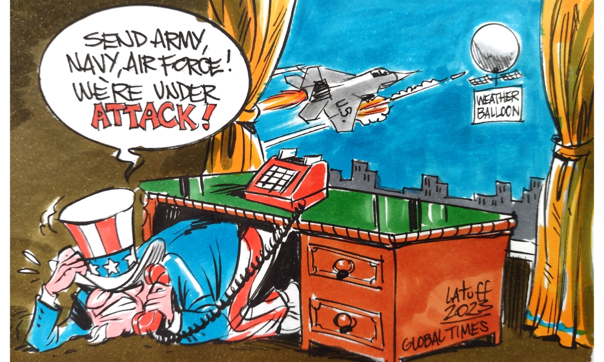Uncle Sam's overreaction. Cartoon: Carlos Latuff