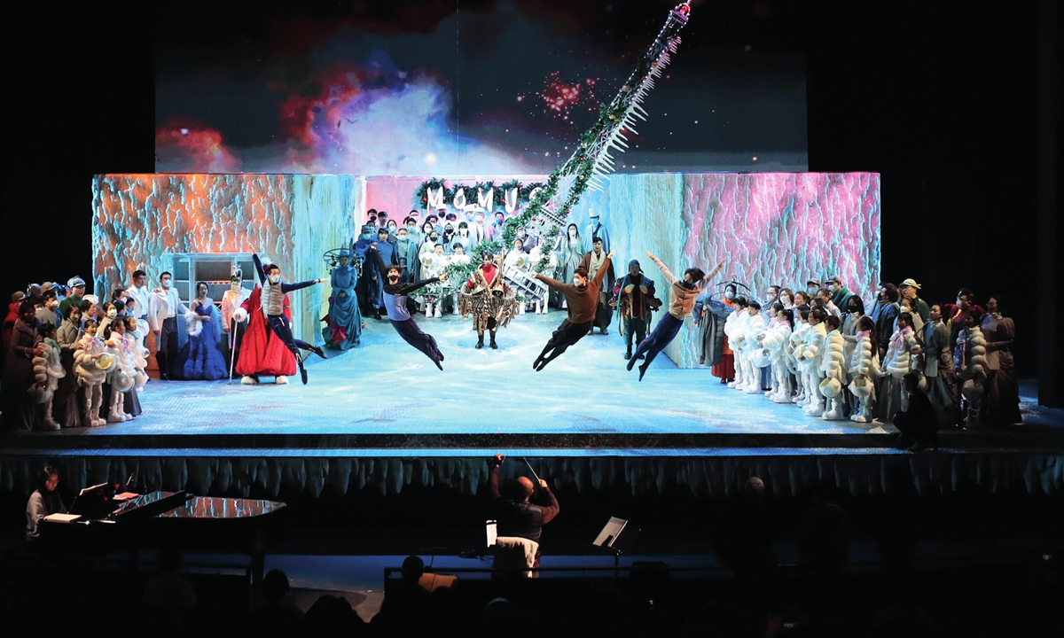Opera La Bohème is staged at Shanghai Grand Theater on February 9, 2023.  Photo: IC