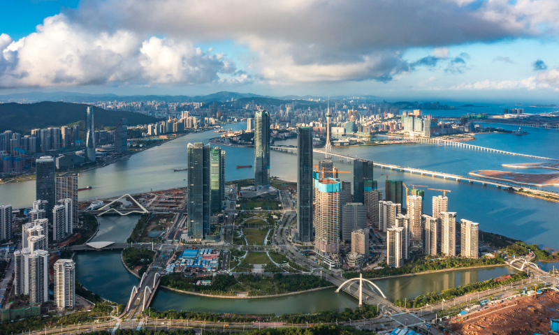Photo taken on November 28, 2022 shows the Guangdong-Macao In-Depth Cooperation Zone in Hengqin, South China's Guangdong Province Photo: VCG