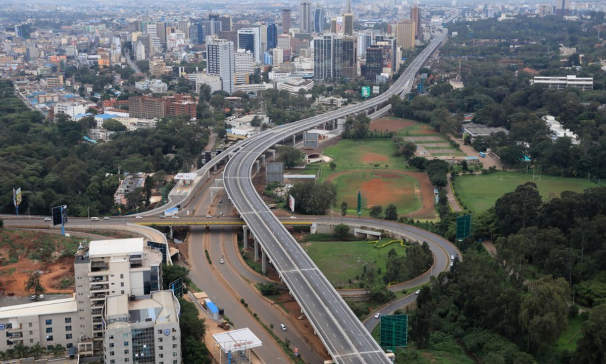 This photo taken on May 8, 2022 shows a section of the Nairobi Expressway built by China Road and Bridge Corporation in Nairobi, Kenya. Photo:Xinhua