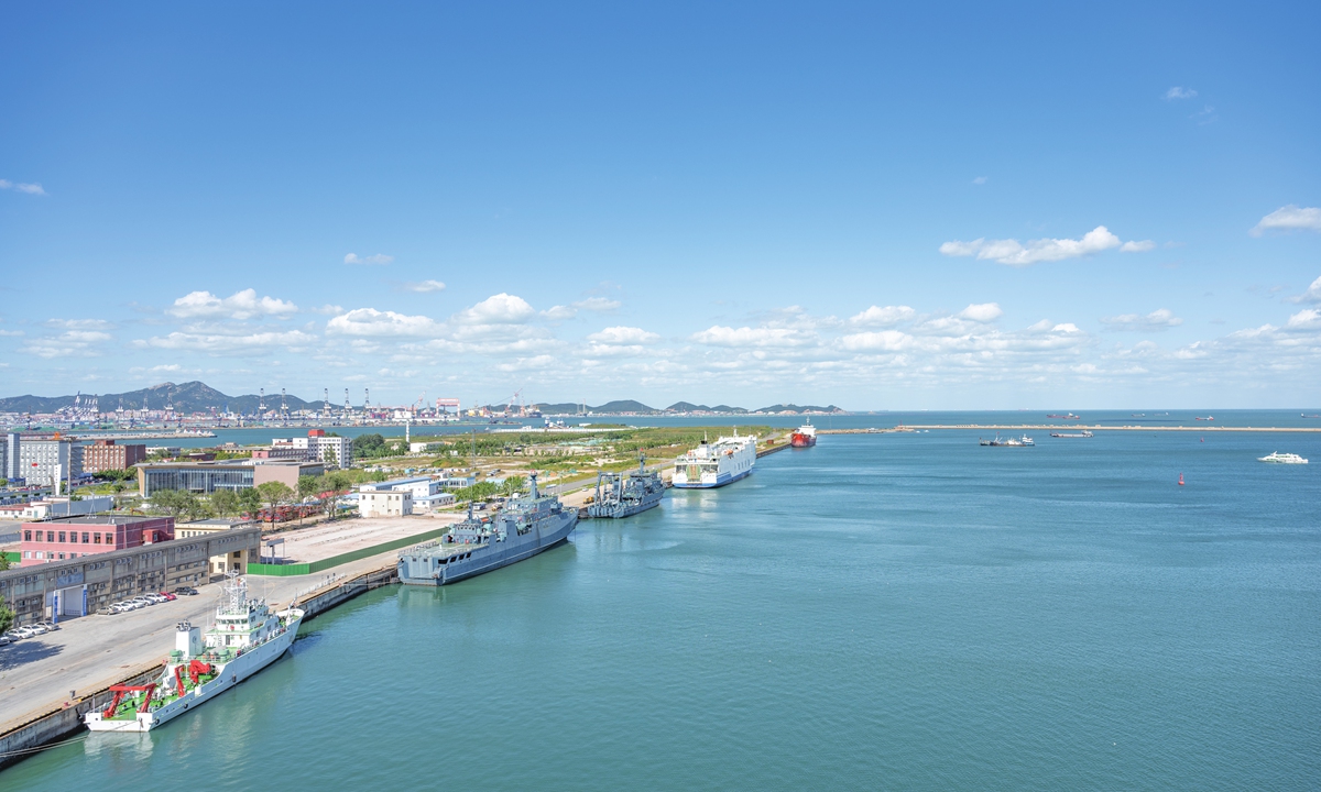 A view of Yantai port Photo: VCG