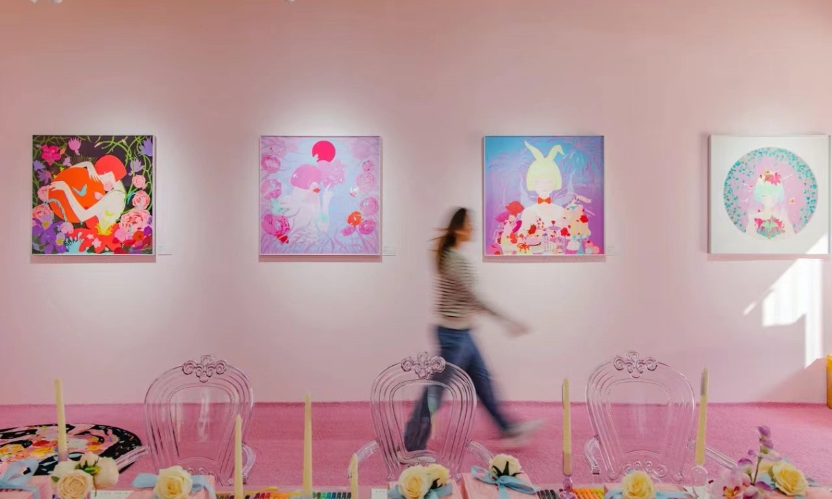 The exhibition Nothing But Love, which explores the theme of women’s power with its garden-style setting, is held from March 8 to April 7, 2023 in Beijing. Photo: Courtesy of Cranehehe