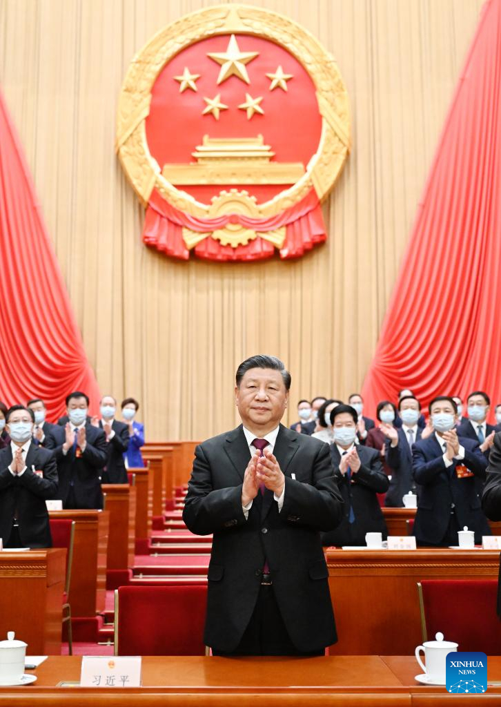 Xi Jinping is unanimously elected president of the People's Republic of China (PRC) and chairman of the Central Military Commission (CMC) of the PRC at the third plenary meeting of the first session of the 14th National People's Congress (NPC) at the Great Hall of the People in Beijing, capital of China, March 10, 2023. Photo:Xinhua