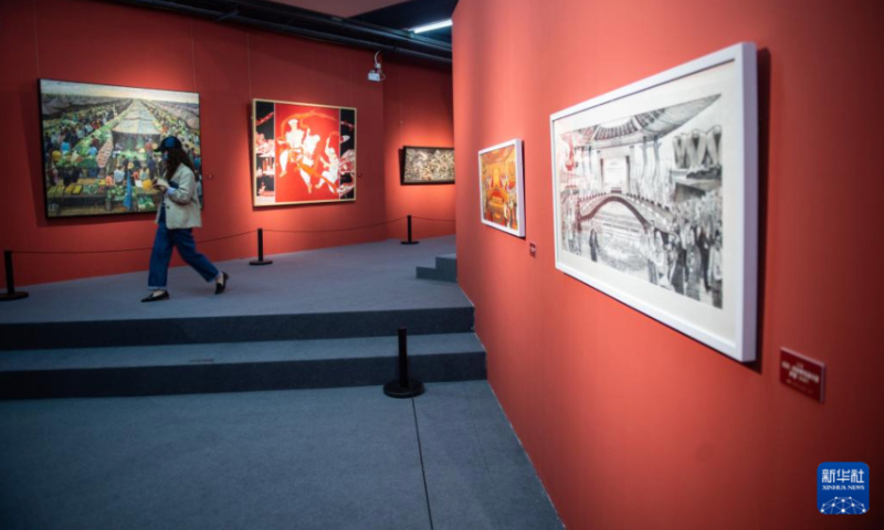 Art exhibition in Beijing Photo: Xinhua