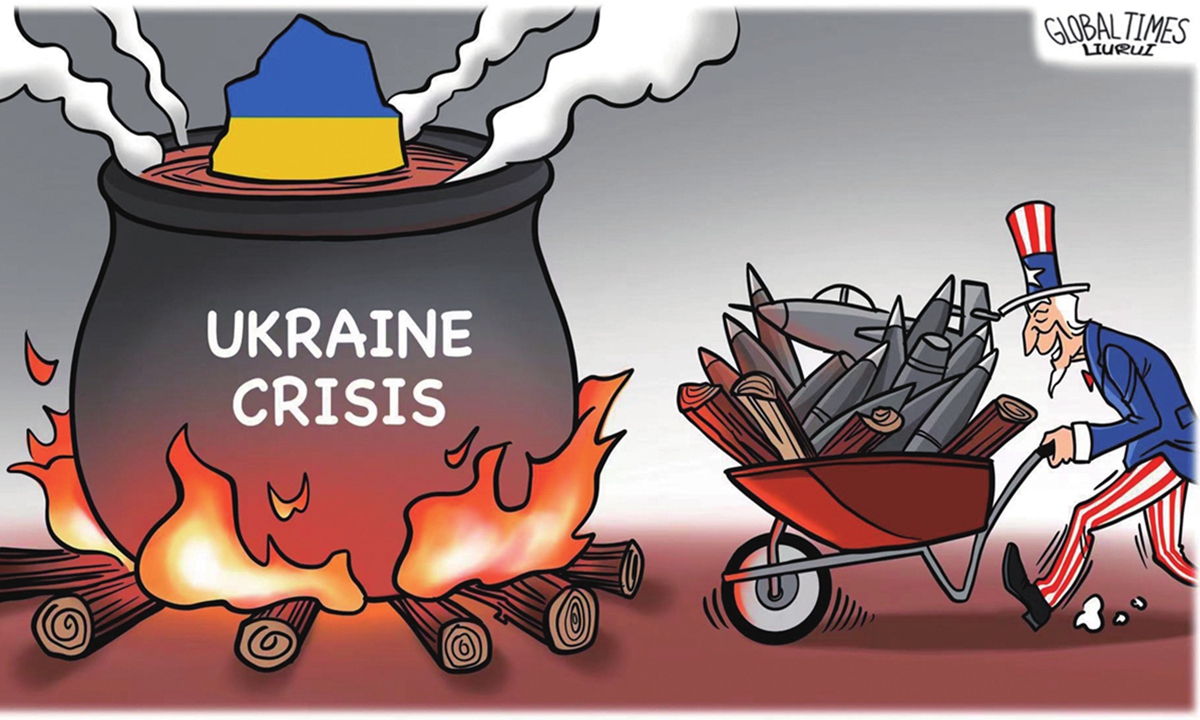 Crise américaine en Ukraine Illustration : Liu Rui/GT