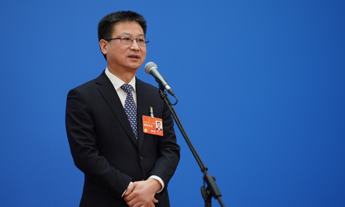 Kang Yi, head of the National Bureau of Statistics Photo:VCG