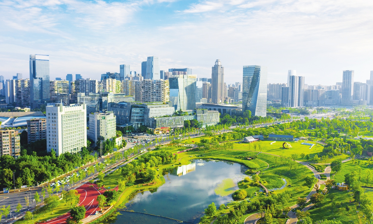 City view of Chengdu, Southwest China's Sichuan Province. Photo: VCG