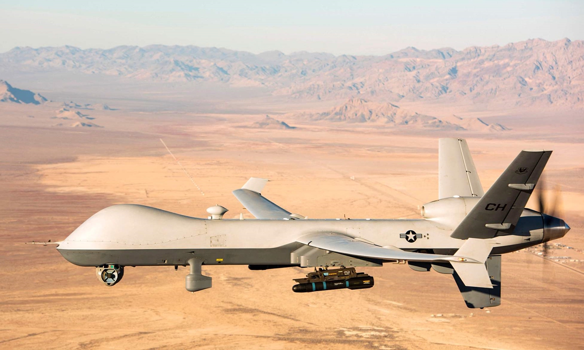File photo of an MQ-9 Reaper drone. Photo: VCG