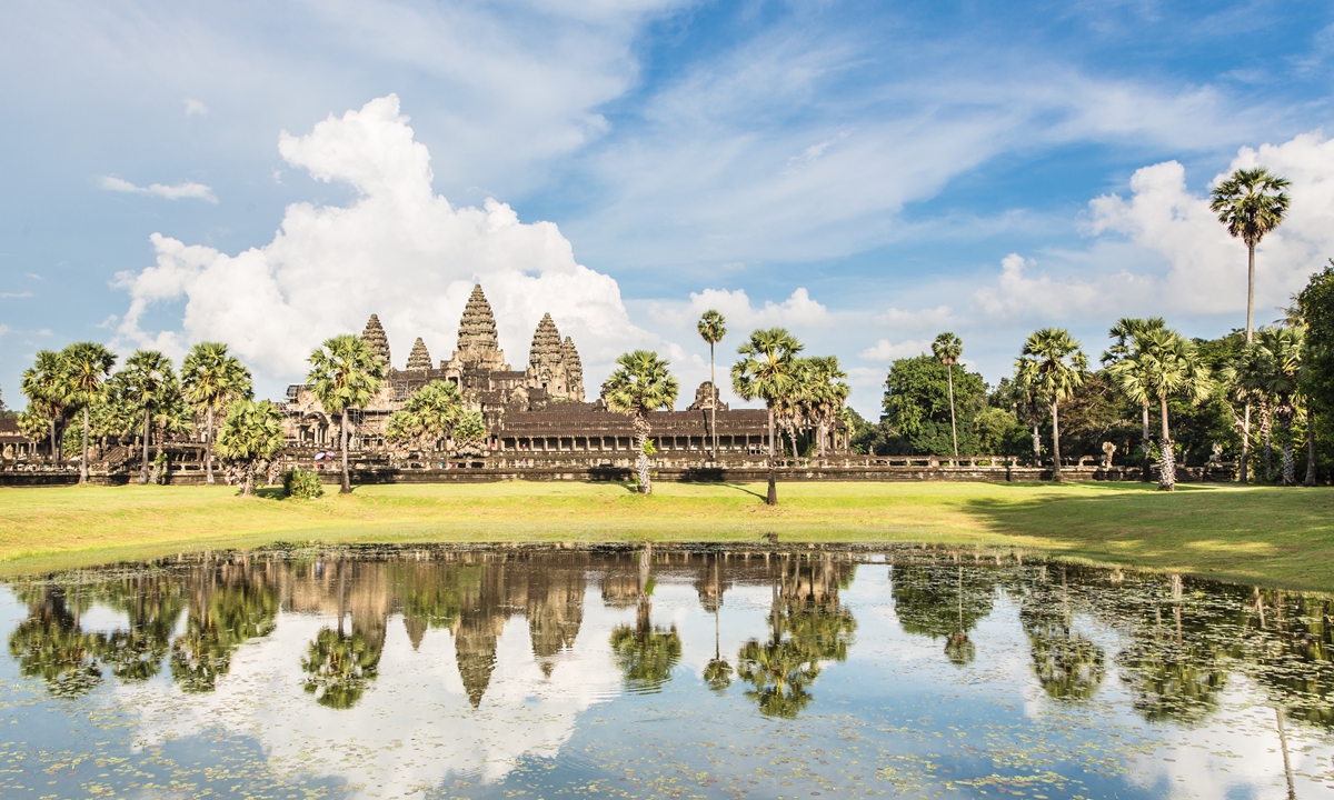 A scene in Angkor Wat Photo: VCG