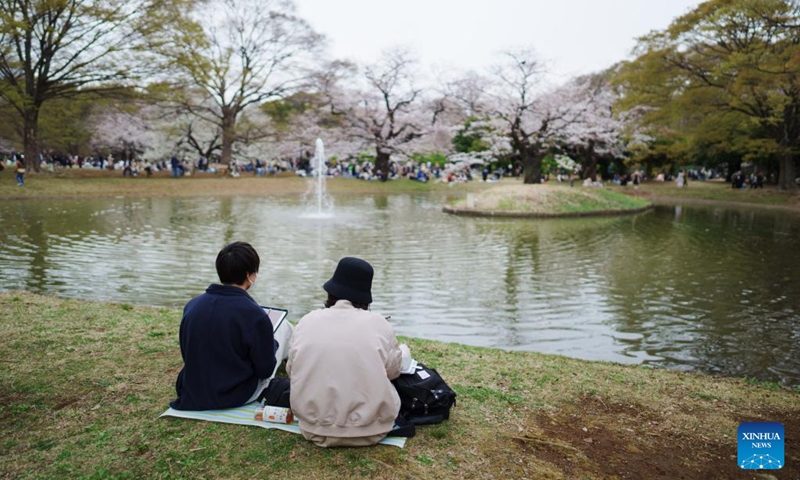 Visitors enjoy leisure time on the day of the spring equinox at Yoyogi Park in Tokyo, Japan, March 21, 2023.(Photo: Xinhua)