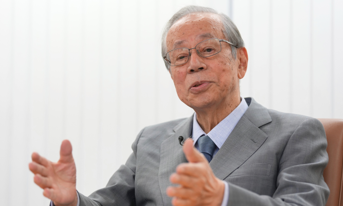 Yasuo Fukuda, Japan's former prime minister Photo: VCG