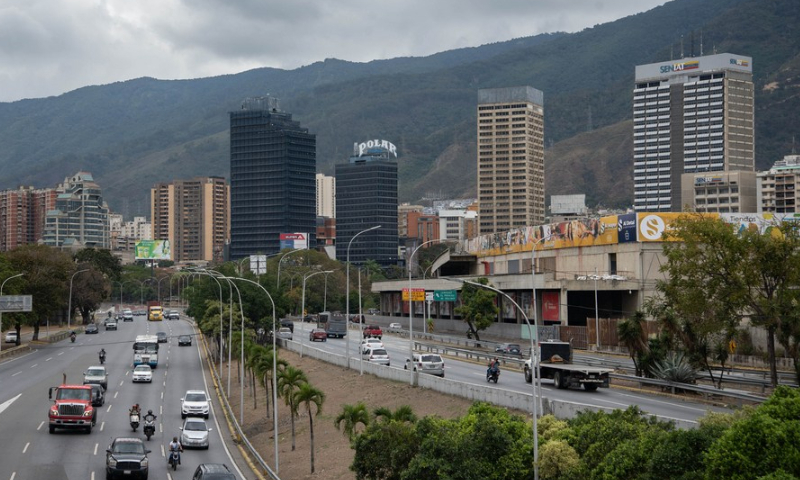 Vehicles drive on a highway in Caracas, Venezuela, on March 13, 2021. Photo: Xinhua