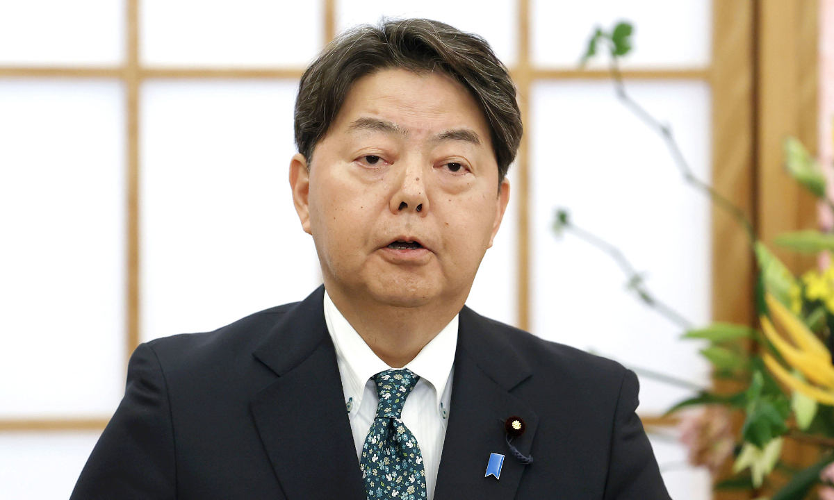Japan's Minister for Foreign Affairs Yoshimasa Hayashi Photo:VCG