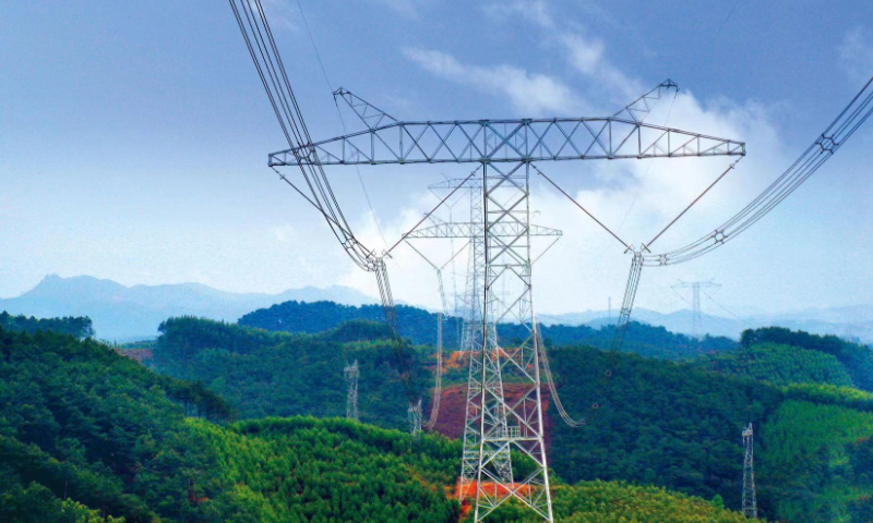 Chinese company-participated Belo Monte ultra-high-voltage power transmission project in Brazil Photo: Courtesy of PowerChina