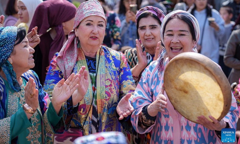 People participate in events to celebrate Nowruz in Tashkent, capital of Uzbekistan, March 21, 2023.(Photo: Xinhua)