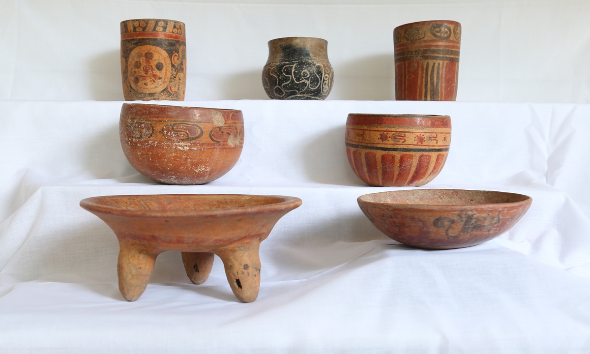 Mayan pottery unearthed in Honduras Photo: Courtesy of Li Xinwei