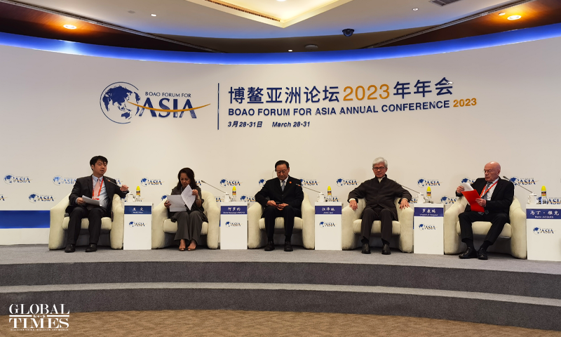 International observers attend a session themed The Chinese Path to Modernization at the Boao Forum for Asia Annual Conference 2023 in Boao, Hainan Province on March 29. Photo: Wang Wenwen/GT