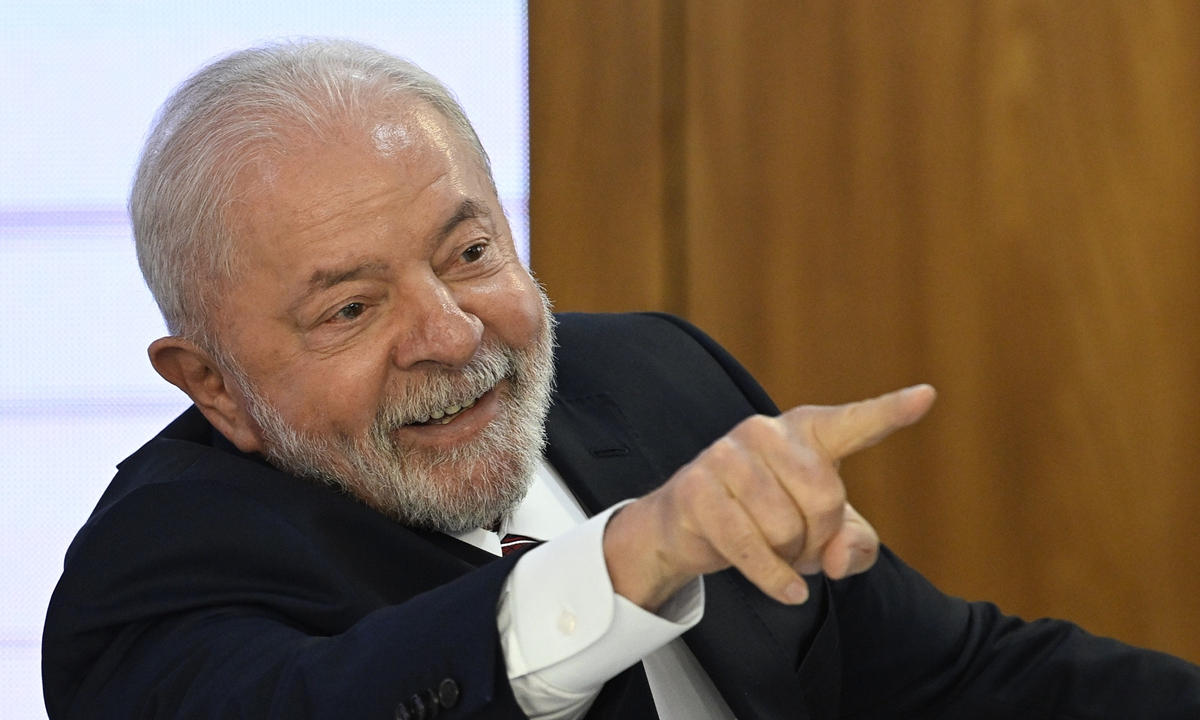 Brazilian President Luiz Inácio Lula da Silva Photo: VCG