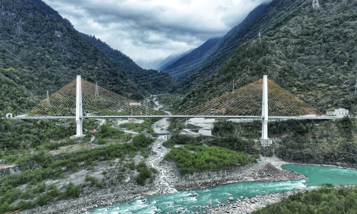 The Poulonggou bridge across the Palong watershed Photo: VCG