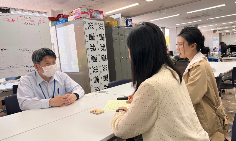Kohei Kusano, director of the atomic power response section of the crisis management department in Iwaki, Fukushima Prefecture, Japan, receives an interview with the Global Times on May 11, 2023. Photo: Xu Keyue/GT