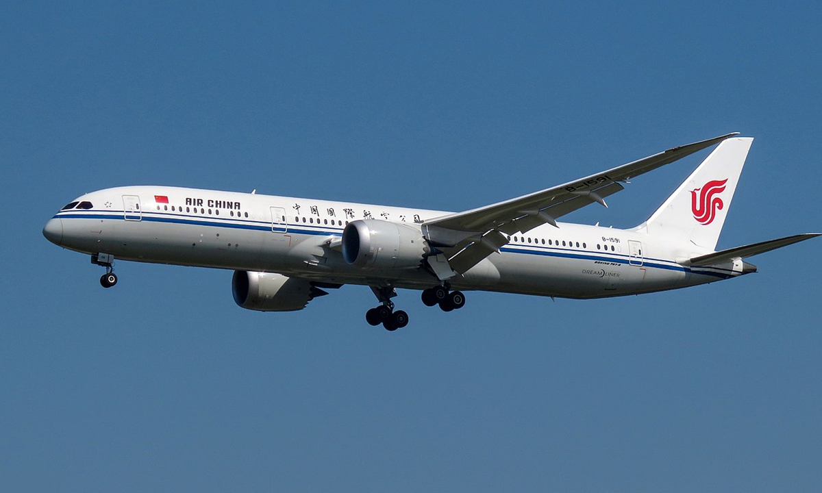 File photo:Air China