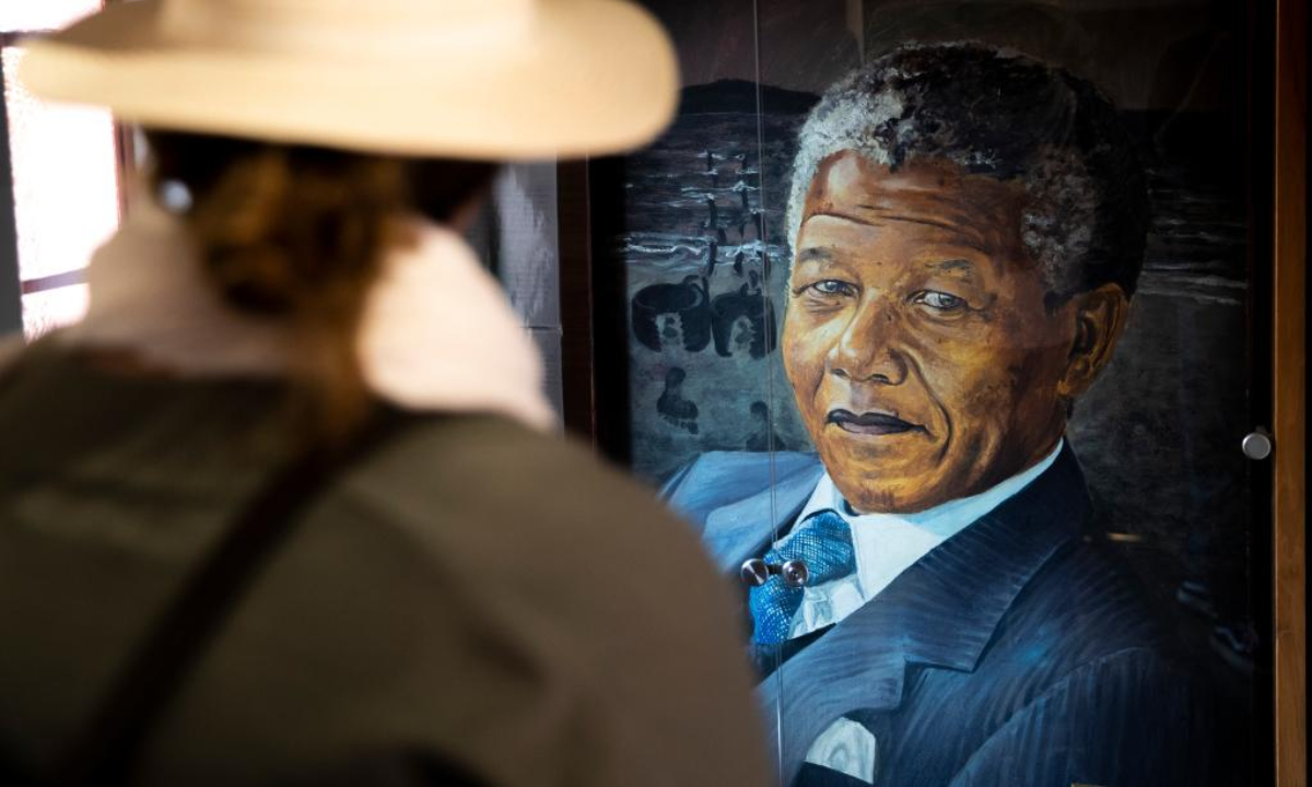 Tourists visit the Nelson Mandela National Museum in Soweto, Johannesburg, South Africa, April 27, 2023. Photo:Xinhua