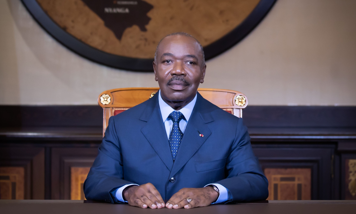 Gabonese President Ali Bongo Ondimba Photo: Xinhua