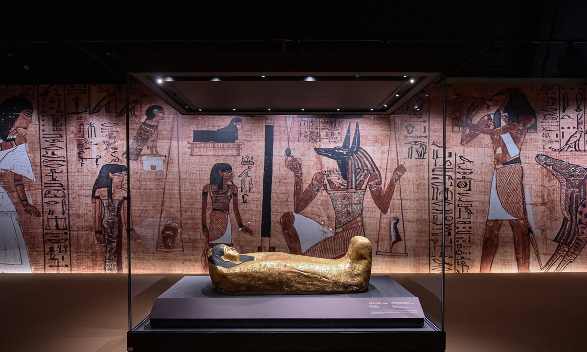 Promotional material for <em>Meet Egypt: The Exhibition of Rare Relics and Mummies</em> at Beijing's Meet You Museum Photo: Courtesy of Meet You Museum 