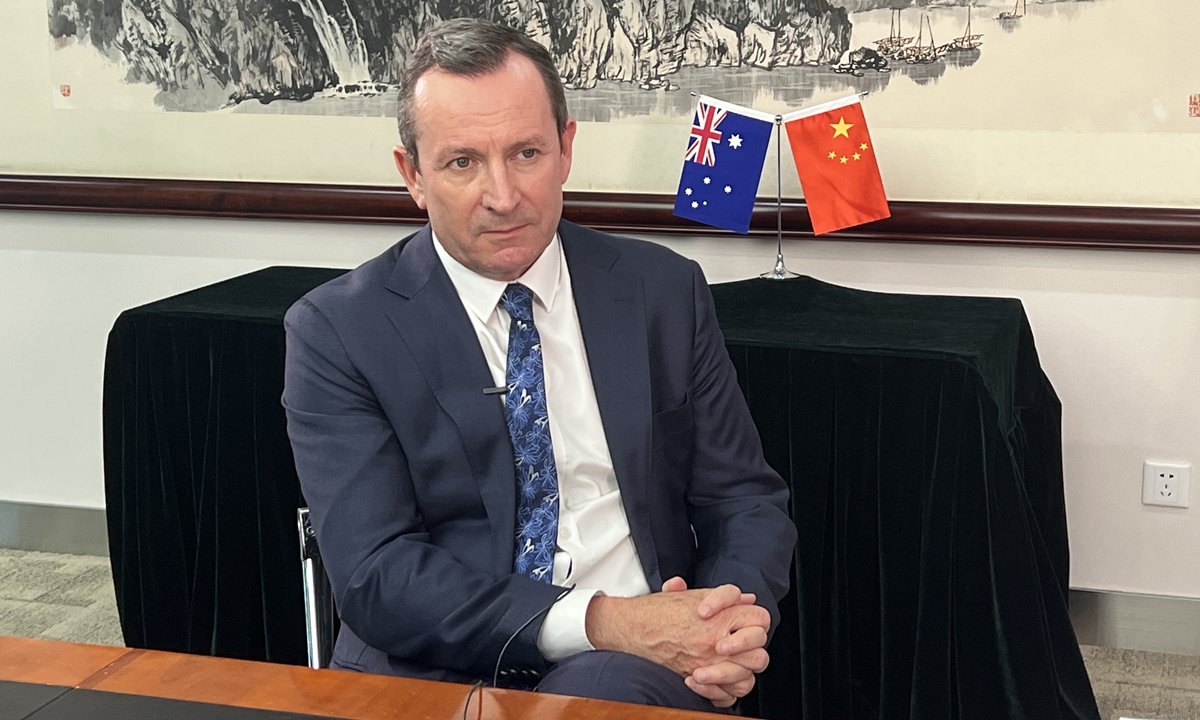 Western Australian Premier Mark McGowan Photo: Zhang Yashu/GT
