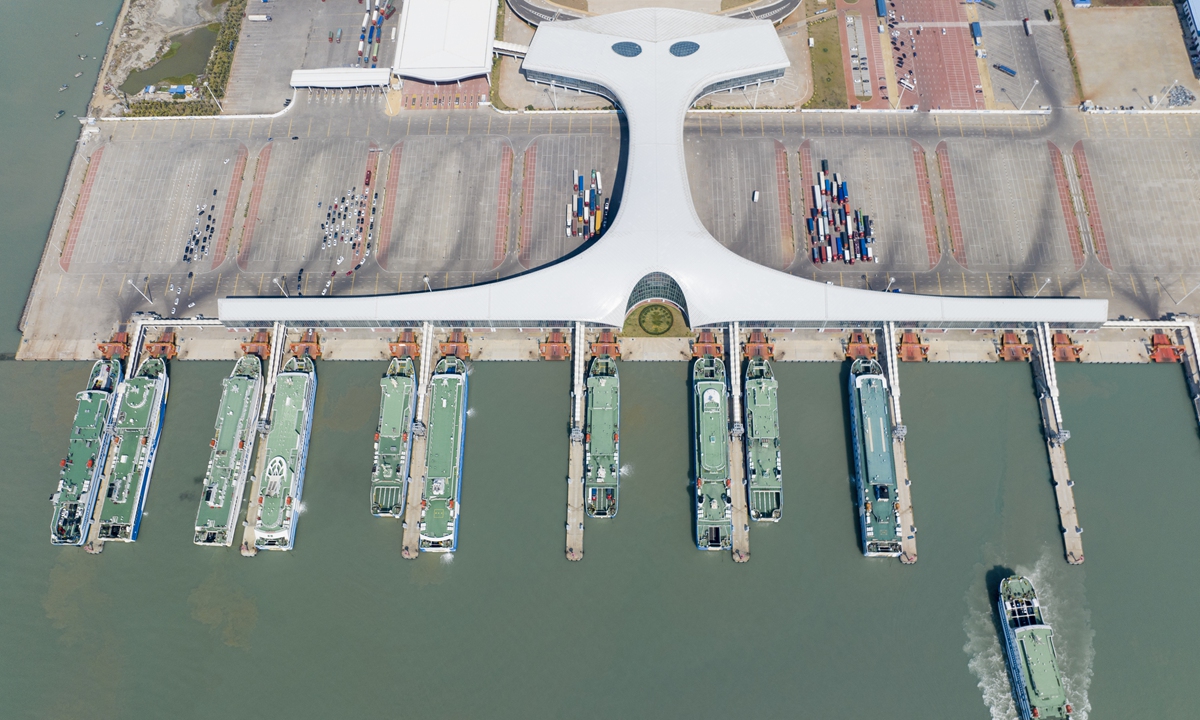 An aerial view of Xuwen Port in Zhanjiang, Guangdong Province, on February 12, 2023 Photo: IC