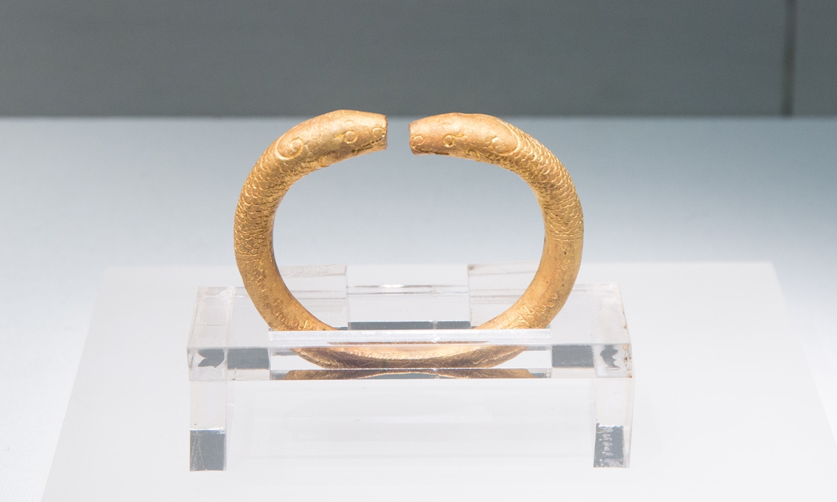 A gold ware excavated from the Nanhai No.1 shipwreck Photo: VCG