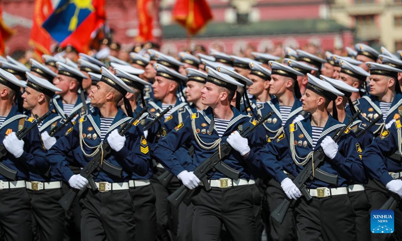 A military parade is held to mark the 78th anniversary of the Soviet victory in the Great Patriotic War, Russia's term for World War II, on Red Square in Moscow, Russia, May 9, 2023(Photo: Xinhua)