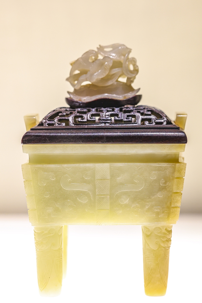 A Ming Dynasty jade incense burner at the Palace Museum Photo: VCG