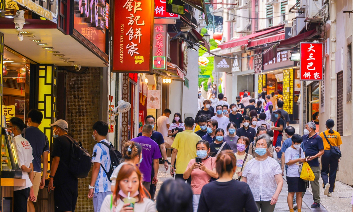 Tourist in Macao Special Administrative Region in September of 2022 Photo: IC