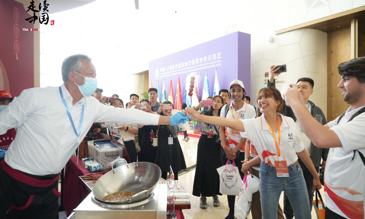 The opening ceremony of the “Travelogue of China” at the Qingdao SCODA Pearl International Expo Center, East China’s Shandong Province Photo: huanqiu.com