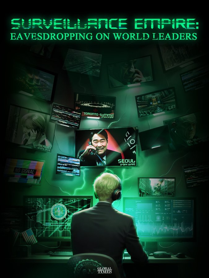 Eavesdropping on world leaders.Graphic:GT