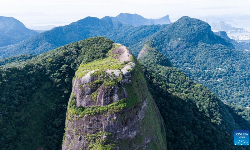 This aerial photo taken on May 21, 2023 shows a view of the Tijuca National Park in Rio de Janeiro, Brazil.(Photo: Xinhua)
