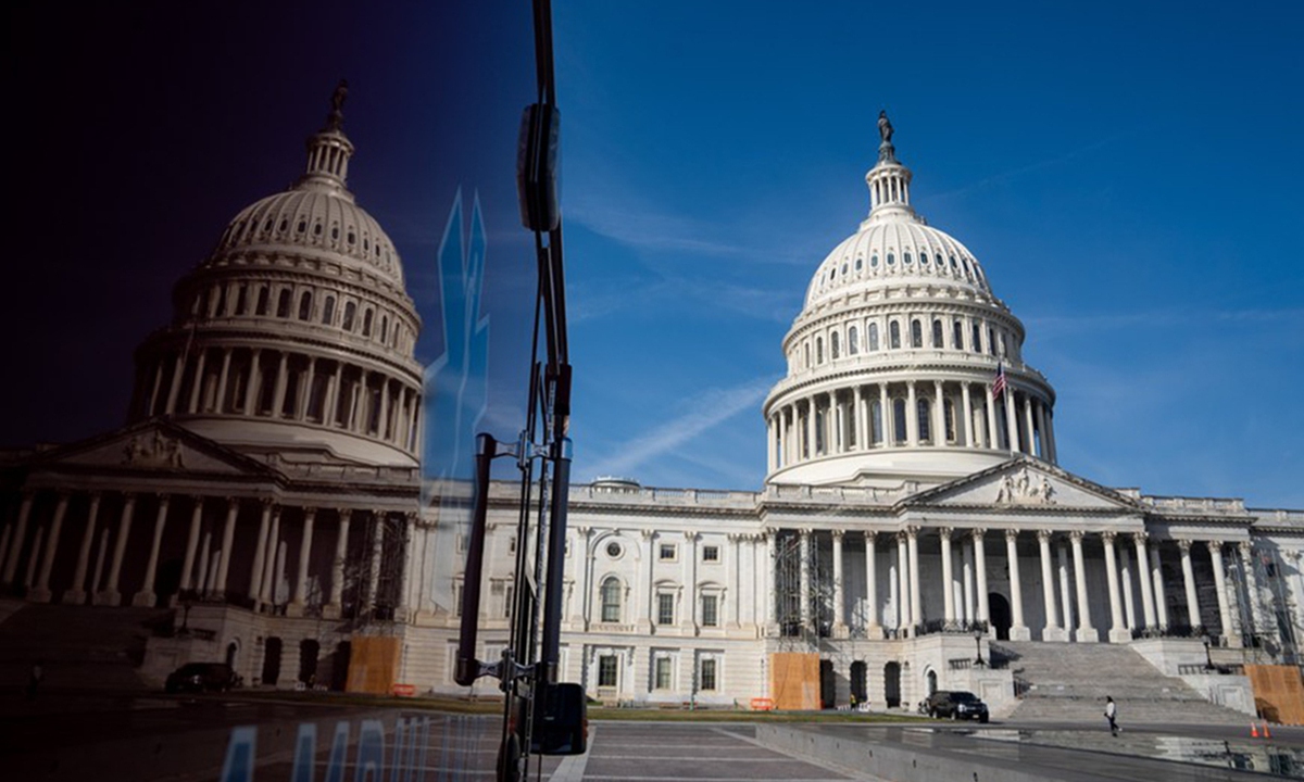 The US Capitol building is seen in Washington, DC., on November 4, 2022. Photo: Xinhua