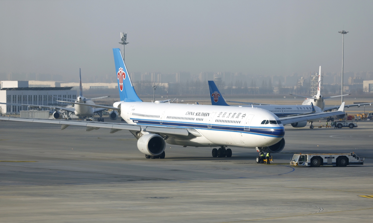 A China Southern Airlines plane. File photo: IC