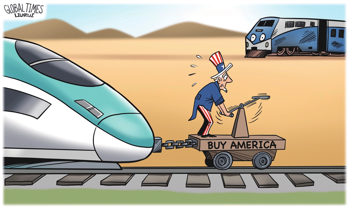A US' farce. Illustration: Liu Rui/GT