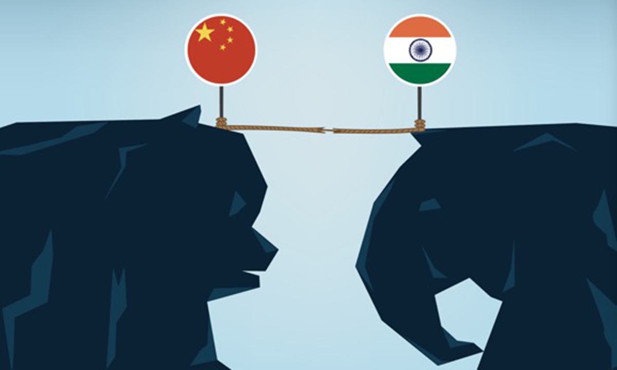 China-India relations. Illustration: GT