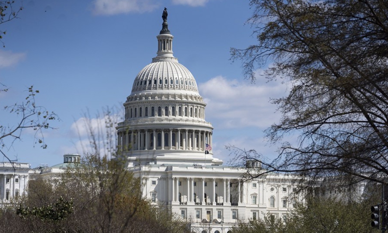 Photo taken on April 2, 2021 shows the U.S. Capitol building in Washington, D.C., the United States. (Photo: Xinhua)