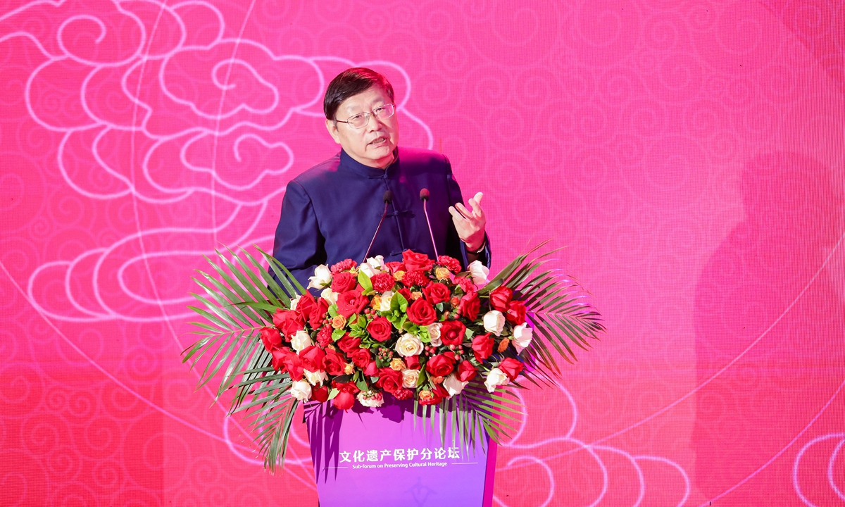 Wang Wei speaks at a forum on June 8, 2023 in Shenzhen, South China's Guangdong Province.  Photo: Courtesy of the Forum on Building up China's Cultural Strength