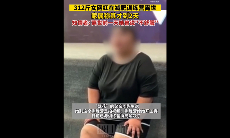 Молодая интернет-знаменитость умерла в лагере для похудения Молодая интернет-знаменитость умерла в лагере для похудения