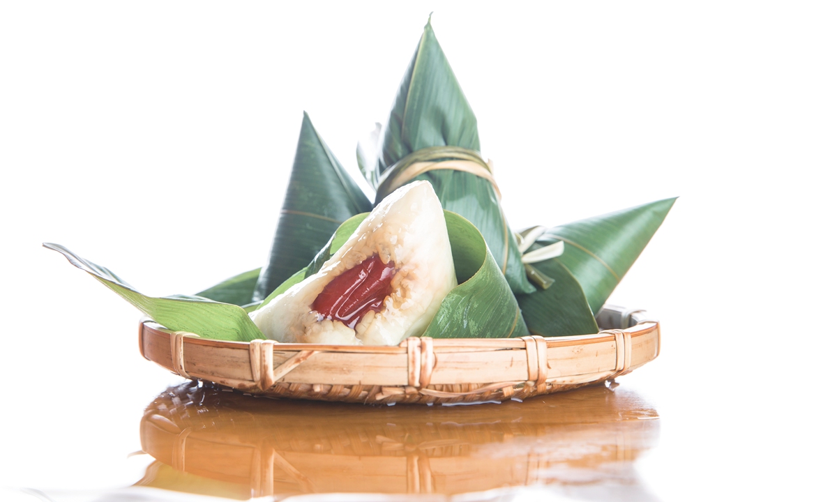 Zongzi, a traditional snack eaten during the Dragon Boat Festival Photo: VCG