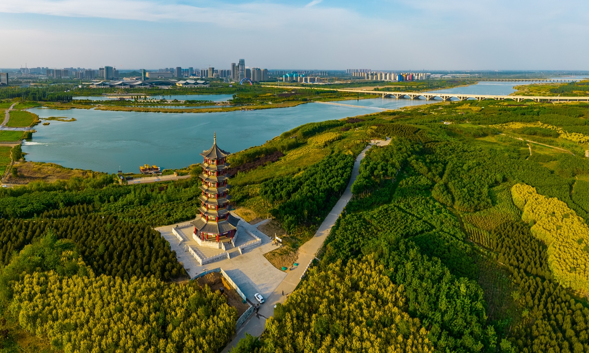 The view of Zhengding, a county in North China's Hebei Province Photo: VCG