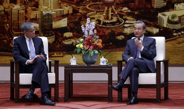 China's top diplomat Wang Yi meets representatives from the National Committee on US-China Relations in Beijing on June 26, 2023. Photo: China's Ministry of Foreign Affairs.