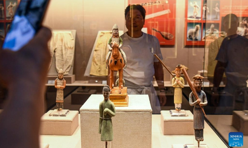 People visit the Turpan Museum in Turpan, northwest China's Xinjiang Uygur Autonomous Region, June 25, 2023. The city of Turpan has received 2.53 million tourist visits from June 1 to 28, an increase of nearly 40 percent over the same period in 2022. (Photo: Xinhua)