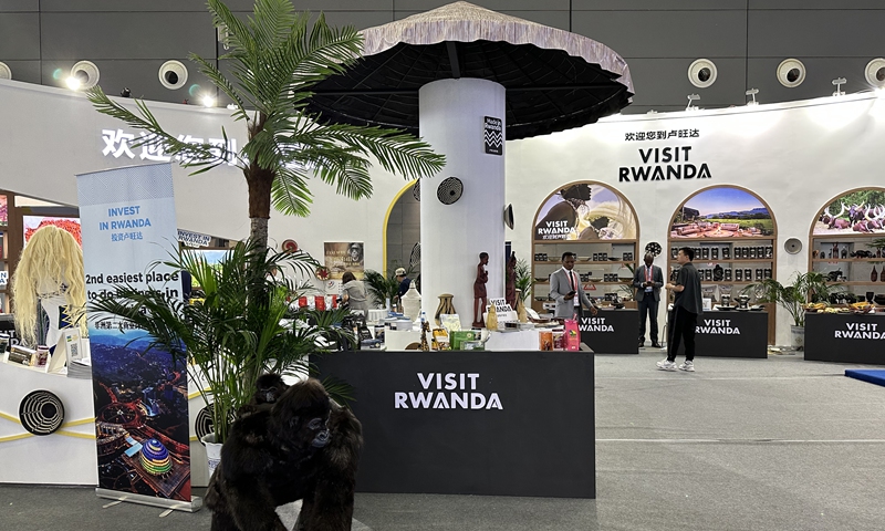 A view of Rwandan booth at the Third China-Africa Economic and Trade Expo held in Changsha, Central China’s Hunan Province on June 29, 2023. Photo: Tu Lei/GT