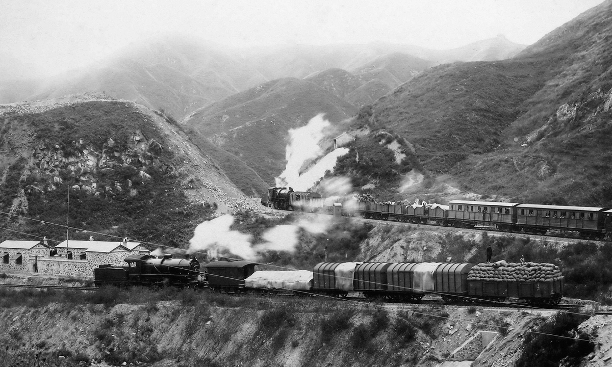 The Z-shape railways of Beijing-Zhangjiakou railway in 1909 Photo: VCG